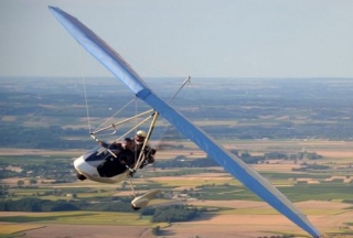 Above the Gironde in a ULM 